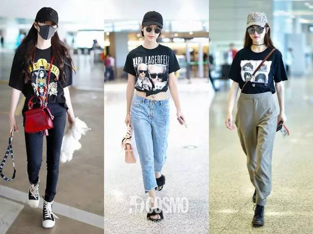 时髦办｜你还在死守白T？殊不知黑色图案T和百褶裙才是最显瘦CP