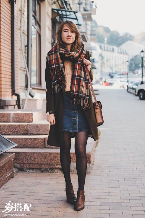 秋季会穿搭半身裙的女人，才是真的优雅