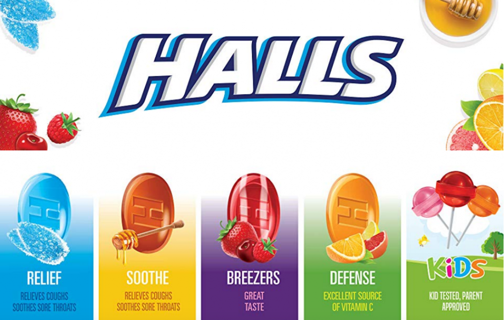 销量冠军 Halls 蜂蜜柠檬止咳润喉糖海外省钱快报 中文版